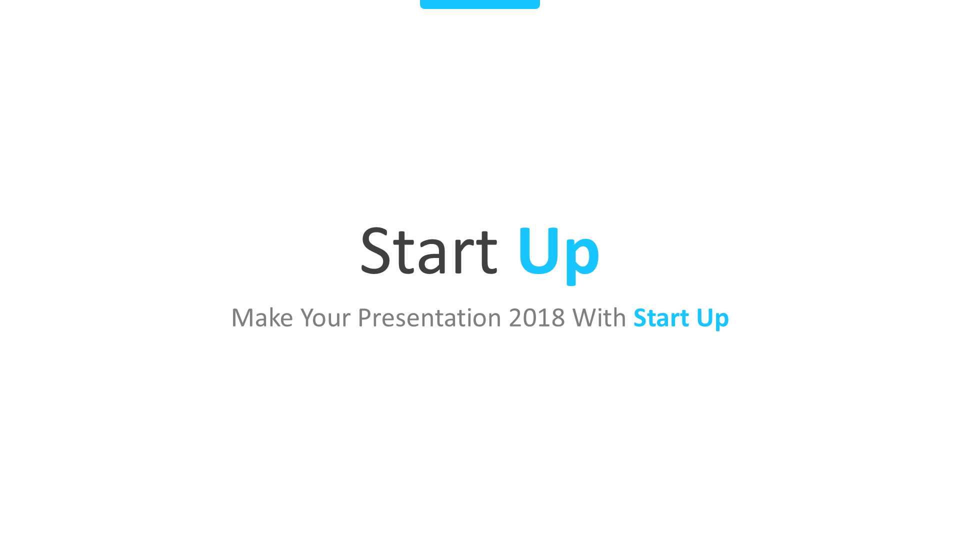 Startup Blue slide 1